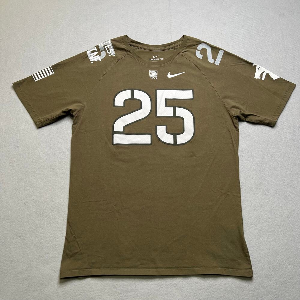 Nike Army Football Army Black Knights Rivalry T Shirt Men Large Olive Green 25